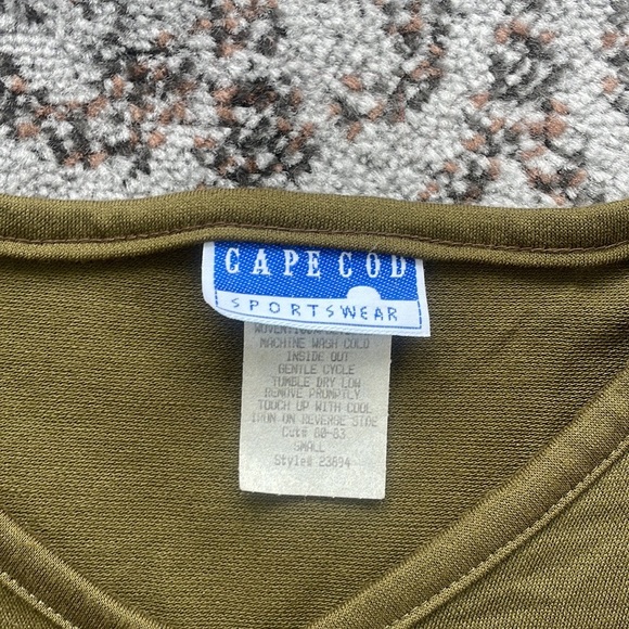 Cape Cod Sportswear Vintage Two Piece Set Abstract Design Small/Medium - Picture 4 of 10